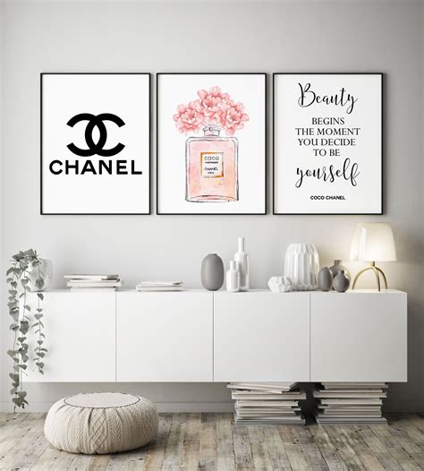 chanel framed pictures|chanel paintings for bedroom.